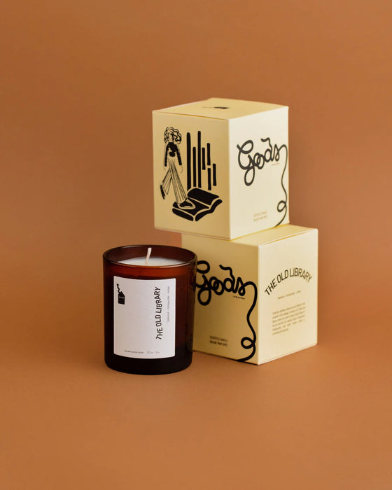 Goods: The Old Library - Teakwood, Honeysuckle & Amber Candle