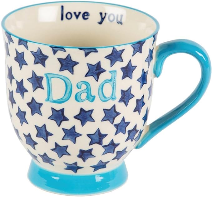 Bohemian Stars Dad Mug - Blue