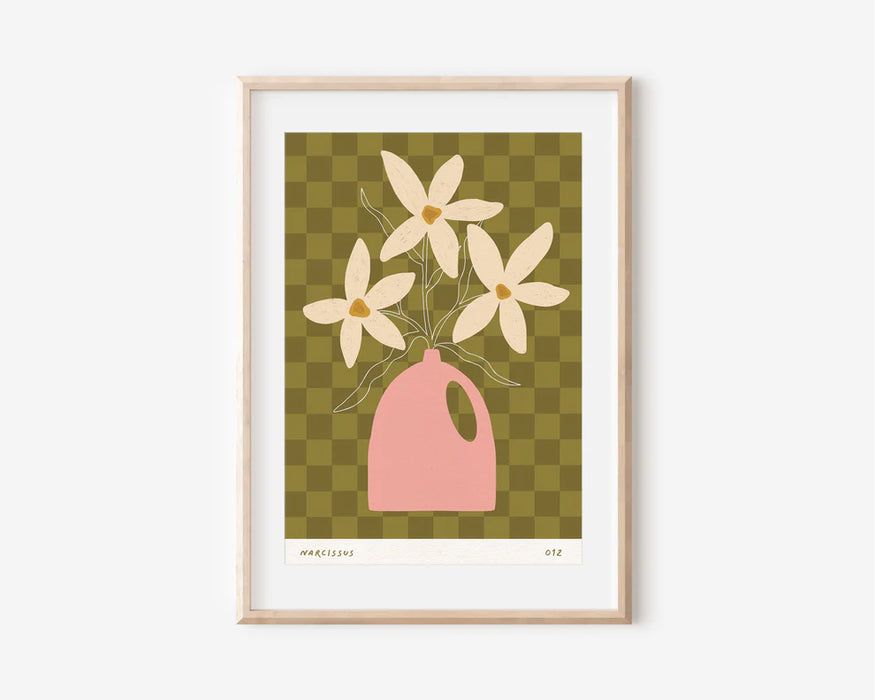 Narcissus December Birth Flower Print - A4