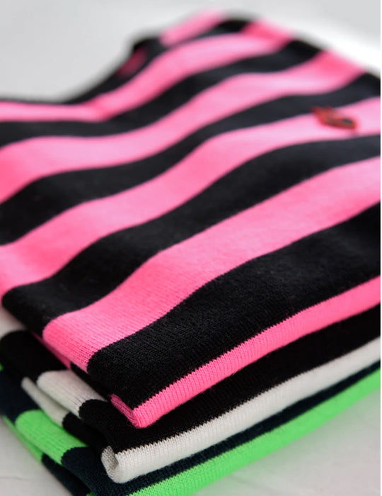 Danielle Rattray: Striped Knit | Pink