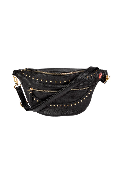 Scamp & Dude: Black Studded Bum Bag