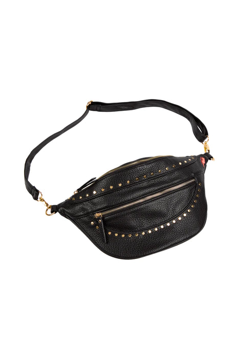 Scamp & Dude: Black Studded Bum Bag