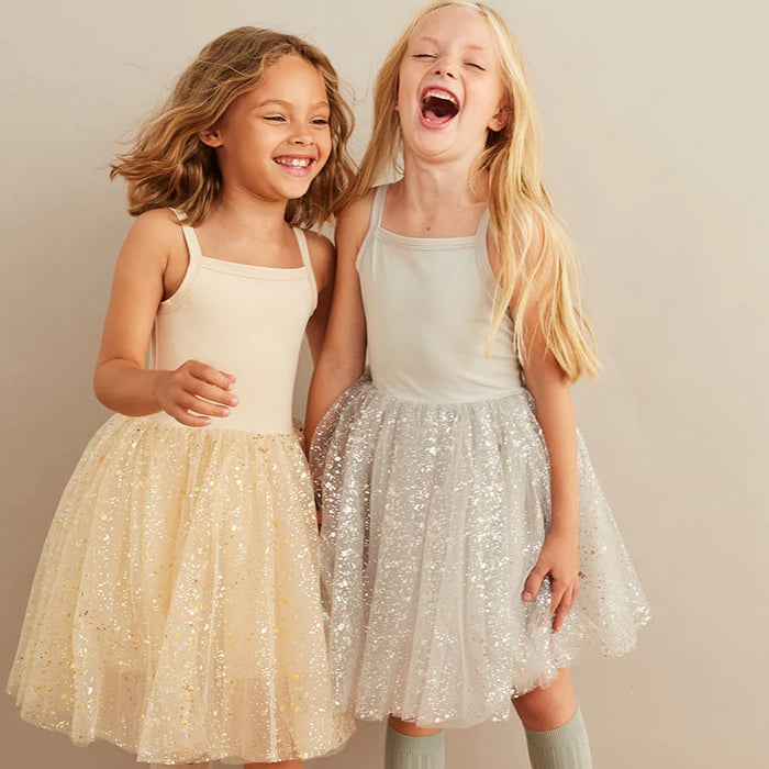 Bob & Blossom:  Silver Sparkle Dress