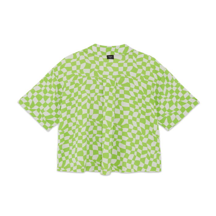 Another Fox: Wavy Checkerboard Resort Shirt - Kids