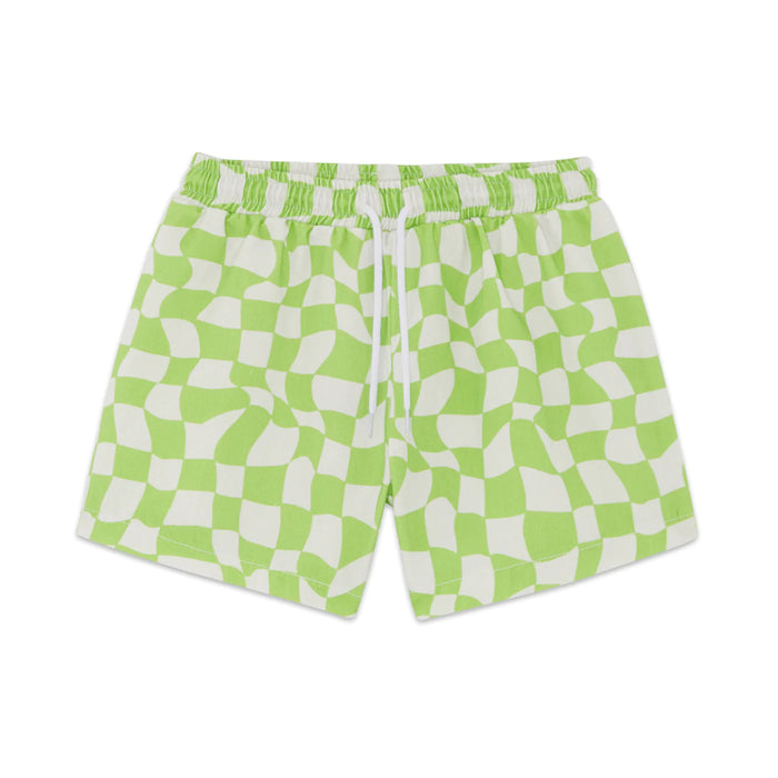 Another Fox: Wavy Checkerboard Shorts - Kids