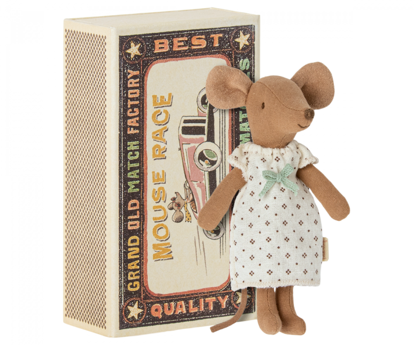 Maileg: Big sister mouse in matchbox