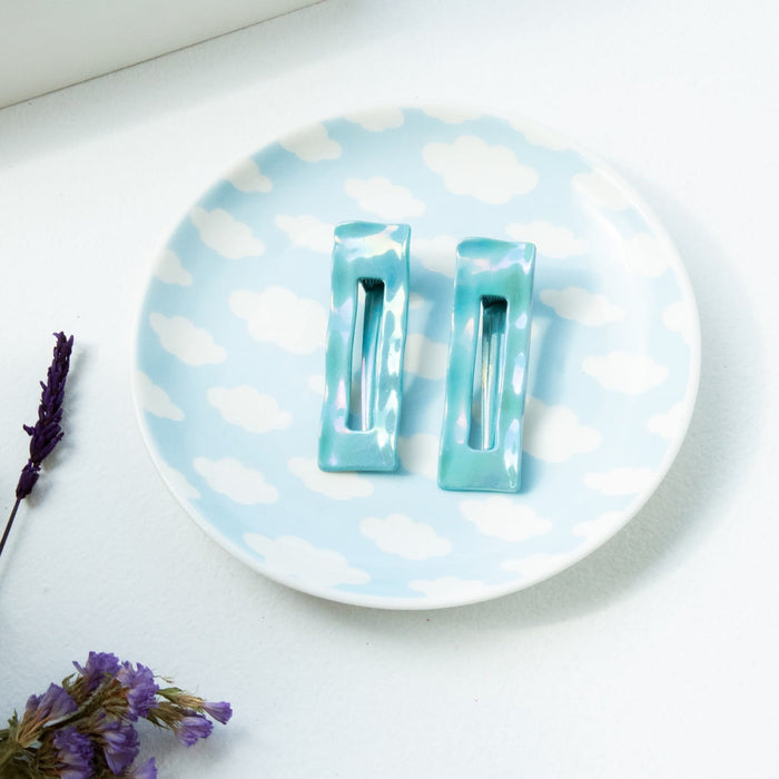 Blue Hair Clips - set of 2