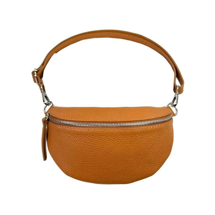 Brown Half Moon Crossbody Bag - Small
