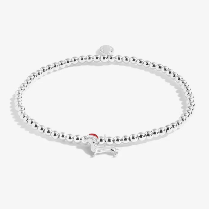 Children's Christmas A Little 'Dachshund Through The Snow' Bracelet