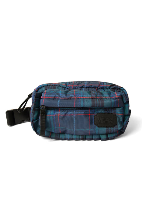 Damson Madder:  Frill Bumbag  - Green Check