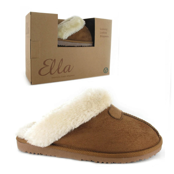 Ella Chestnut Slippers - Adult