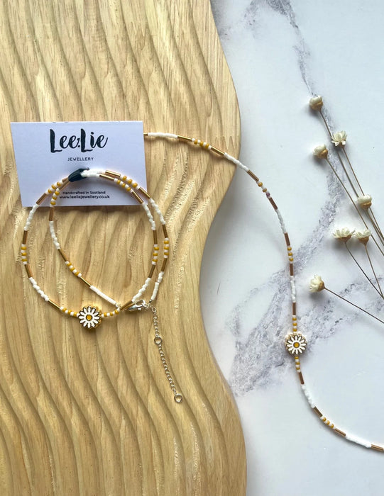 Lee:Lie Daisy Chain Seed Bead Necklace