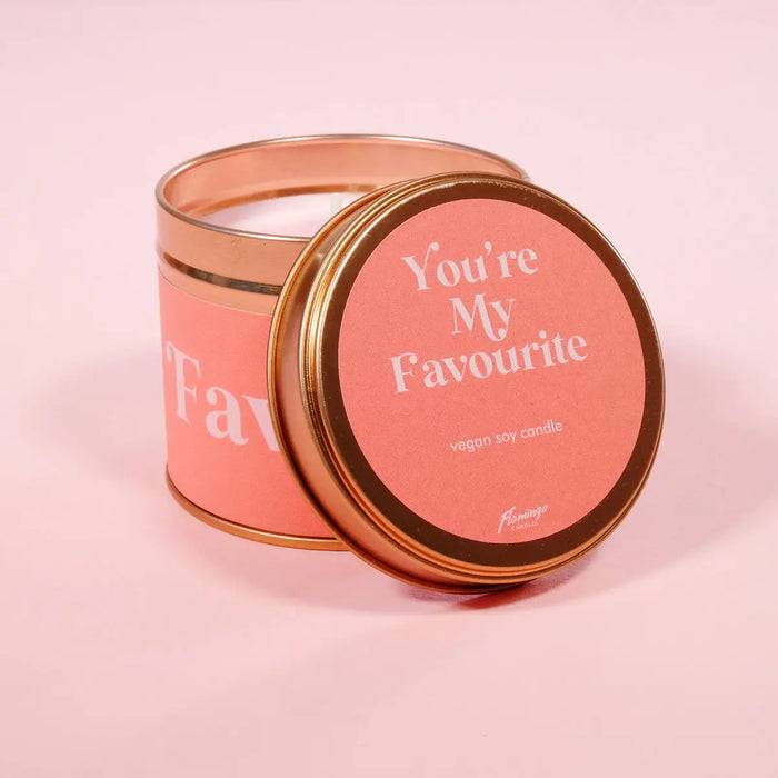 You're My Favourite Valentine Tin Candle