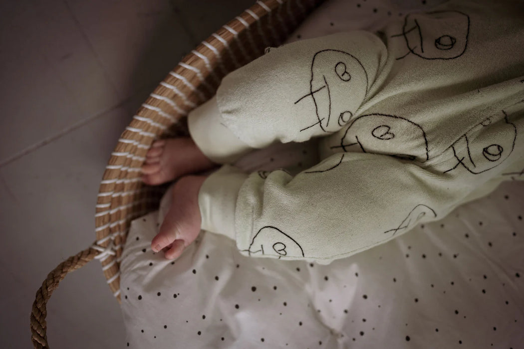 Another Fox: Freds Face Terry Towel Sleepsuit