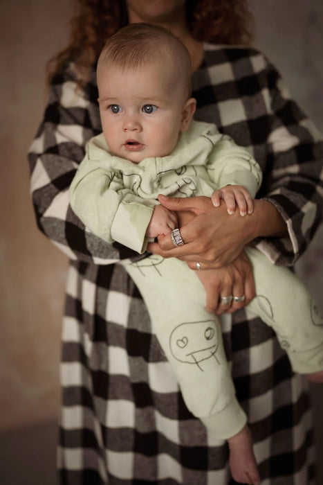Another Fox: Freds Face Terry Towel Sleepsuit