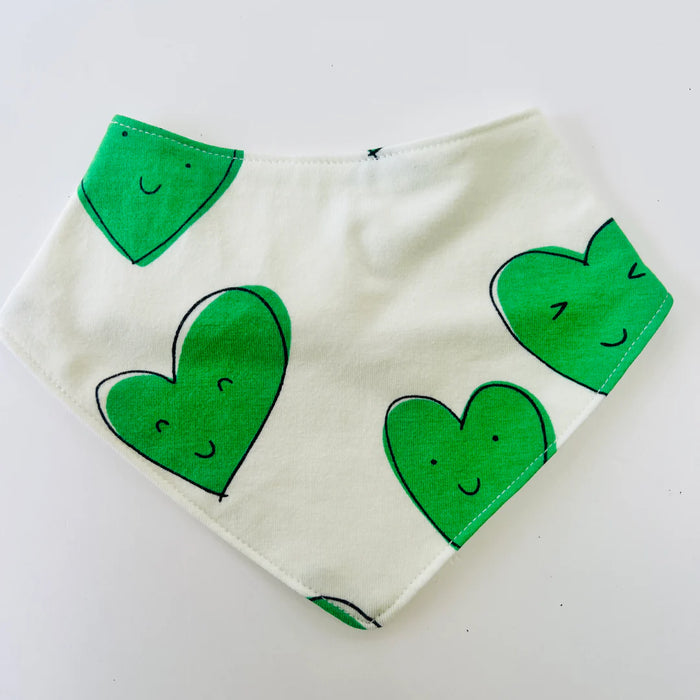Eddie & Bee: Organic Cotton Baby Sleepsuit - Happy Hearts