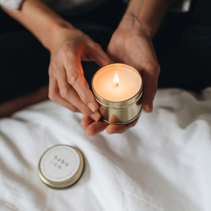 Christmas Orange Spice Travel Tin Soy Candle