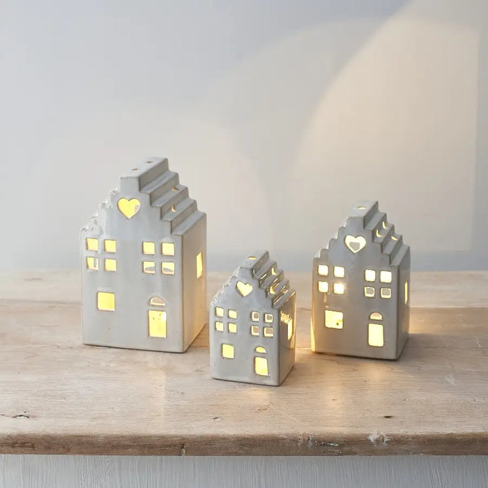 Heart House with LED Tea Light