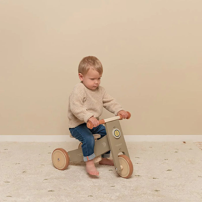 Little Dutch: Wooden Tricycle - Olive