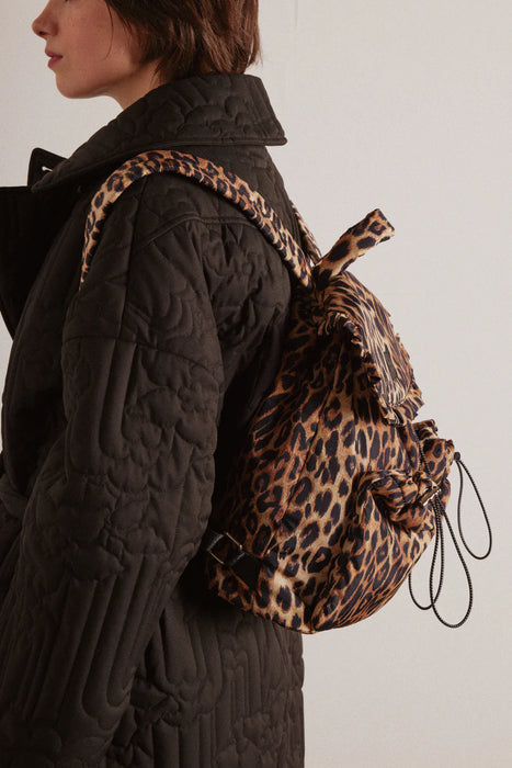Damson Madder:  Frill Backpack - Leopard