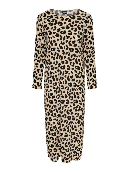 Leopard Plisse Midi dress