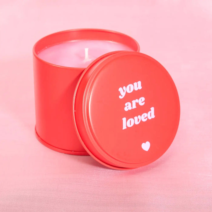Pomegranate & Fig You Are Loved Red Tin Candle
