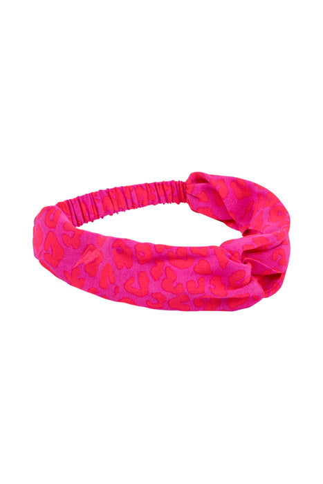Scamp & Dude: Magenta with Hot Pink Floral Leopard Headband