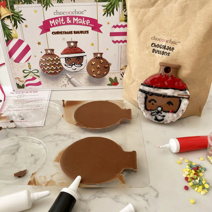 Melt And Make Your Own Chocolate Christmas Baubles