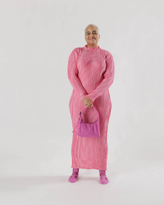 Baggu: Mini Nylon Shoulder Bag - Extra Pink