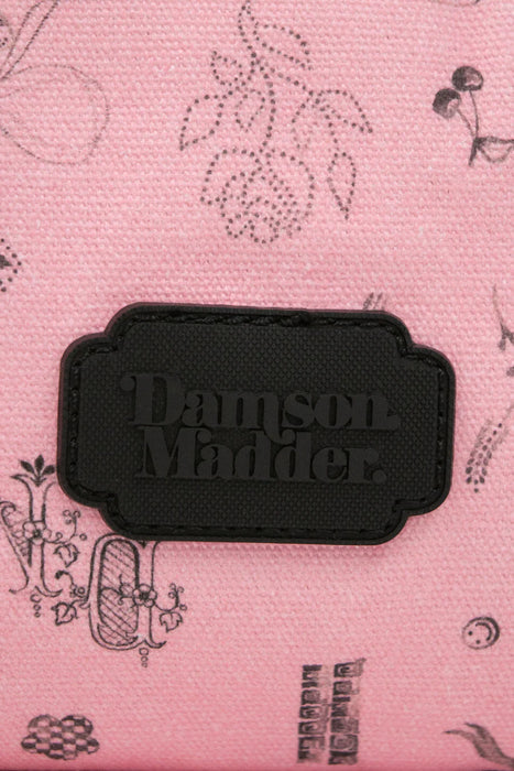 Damson Madder: Wash Bag in Pink Symbol Print