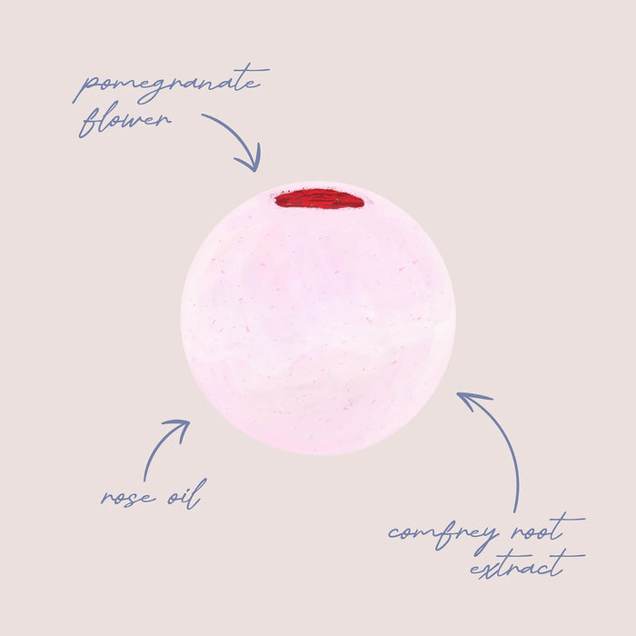 Patisserie: Rose Pomegranate Bath Ball
