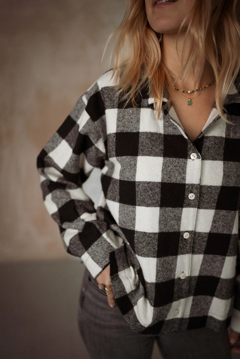 Another Fox:Gingham Check Shirt - Adult