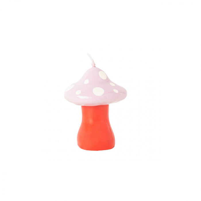 Pink & Red Mushroom Candle