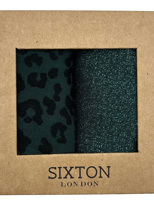Sixton London: Teal Mix Duo Sock Box