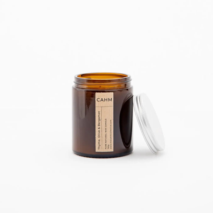 CAHM: Thyme Olive Bergamot Amber Jar Candle