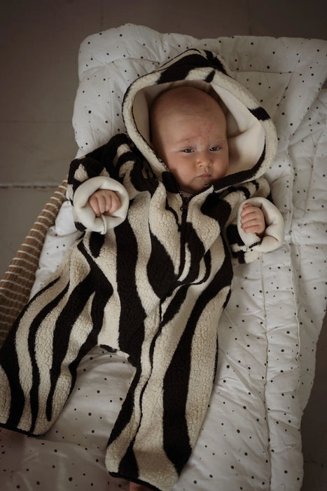 Another Fox: Tiger Sherpa Baby Pramsuit