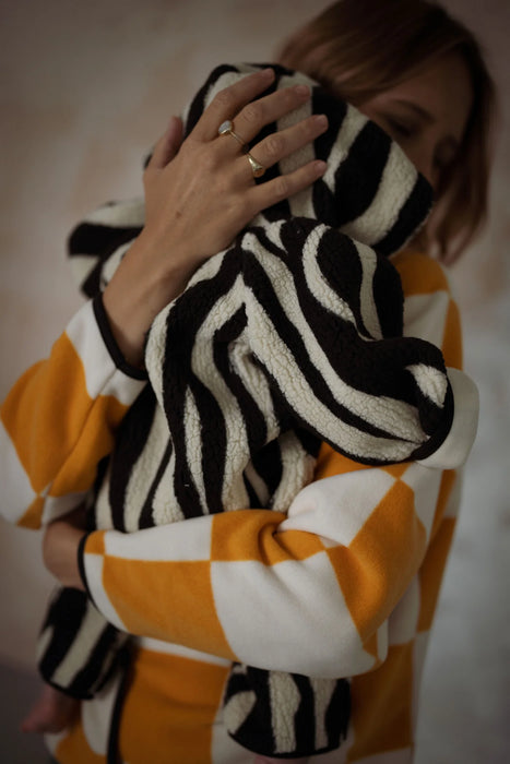 Another Fox: Tiger Sherpa Baby Pramsuit