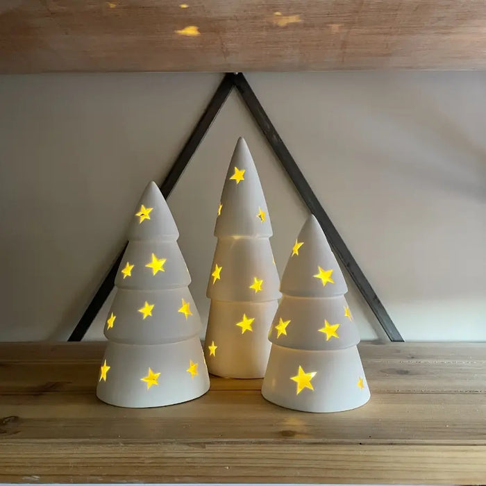 Star Ceramic Christmas Tree, 27cm