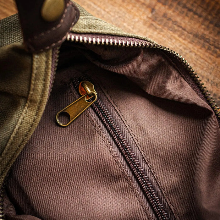 Watershed: The Waxed Huntaway Wash Bag - Khaki