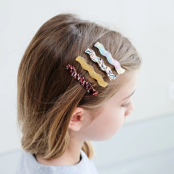 Mimi & Lula: Wavy acetate clips