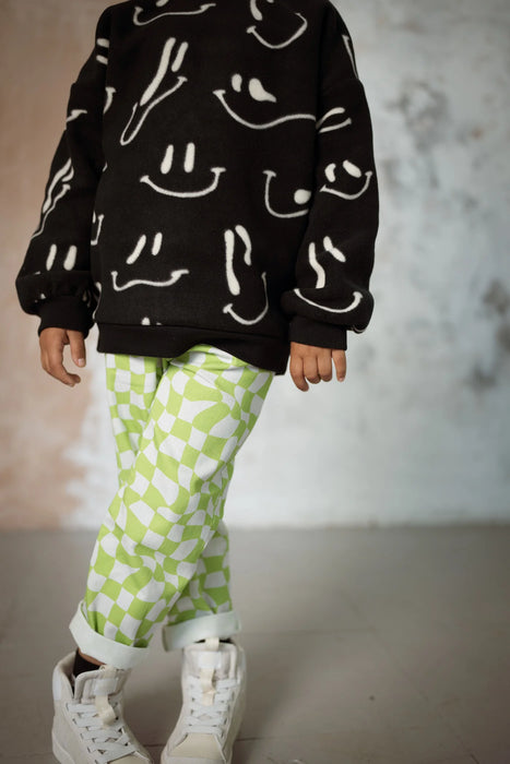 Another Fox: Wavy Grin Polar Fleece Sweatshirt - Kids