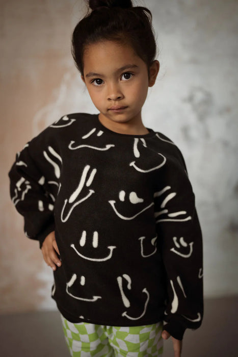 Another Fox: Wavy Grin Polar Fleece Sweatshirt - Kids