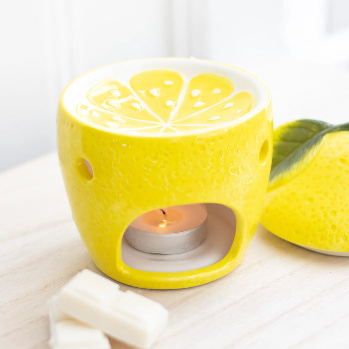 Yellow Lemon Oil Burner and Wax Warmer