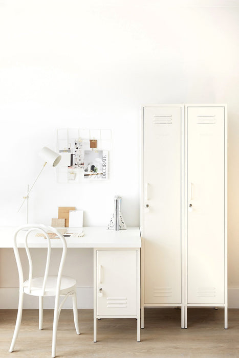 Mustard Made: Storage locker - the skinny in white
