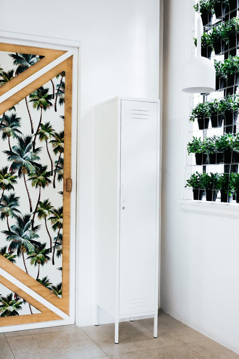 Mustard Made: Storage locker - the skinny in white
