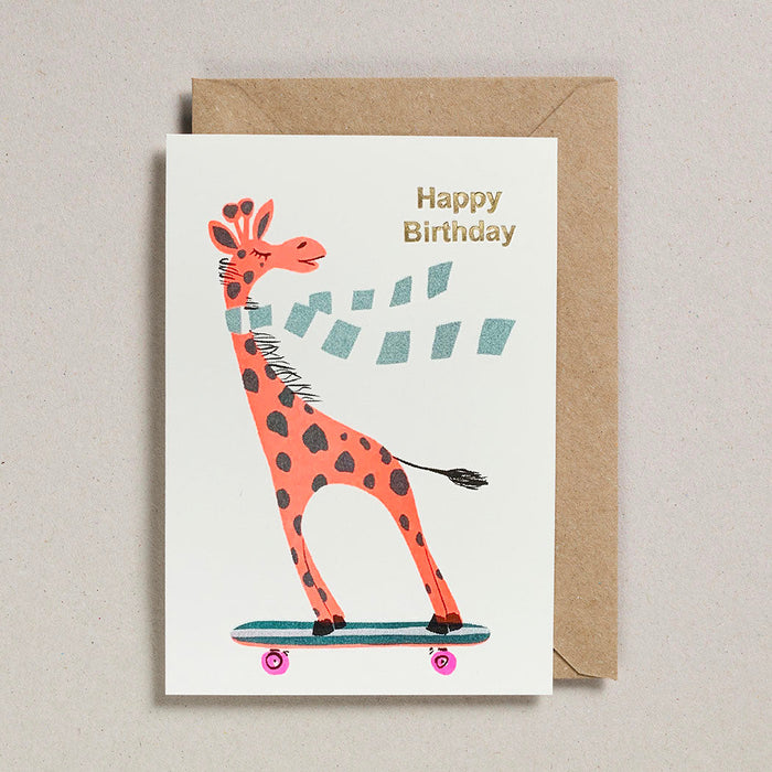Petra Boase: Riso Pets Card - Happy Birthday Giraffe