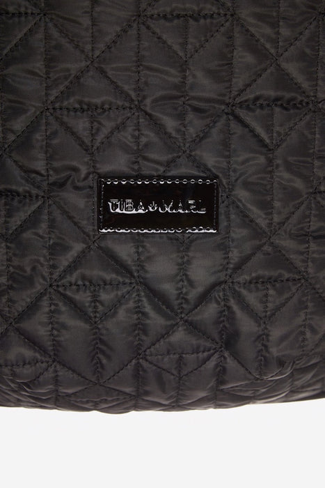 Tiba + Marl: Universal Buggy Footmuff - Black Quilted