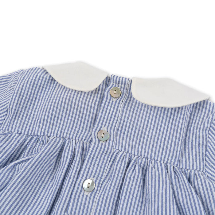 Konges Slojd: French collar romper - true stripe
