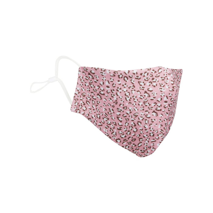 Adult leopard print face mask-pink