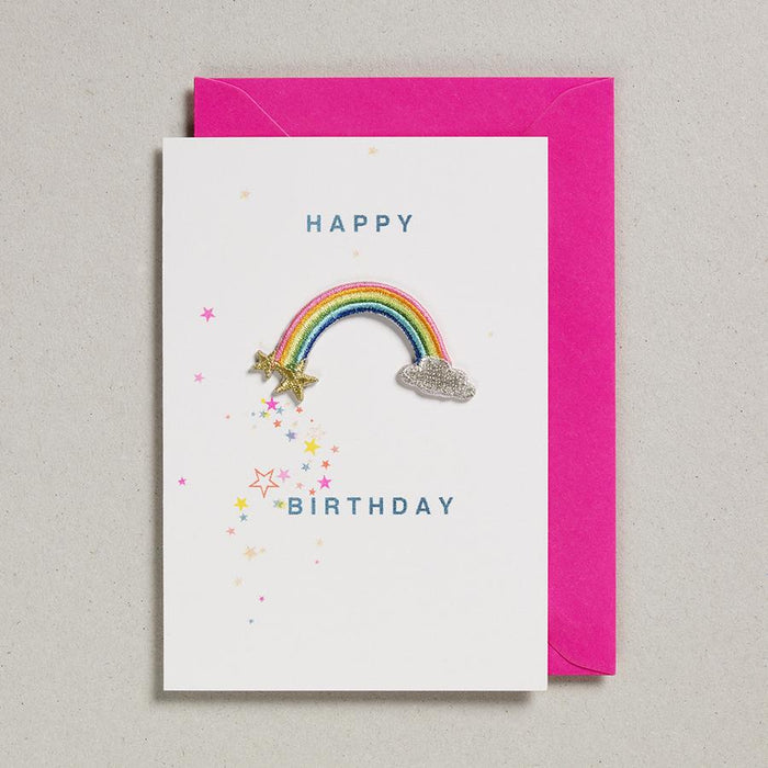 Petra Boase: Patch Cards - Happy Birthday Rainbow